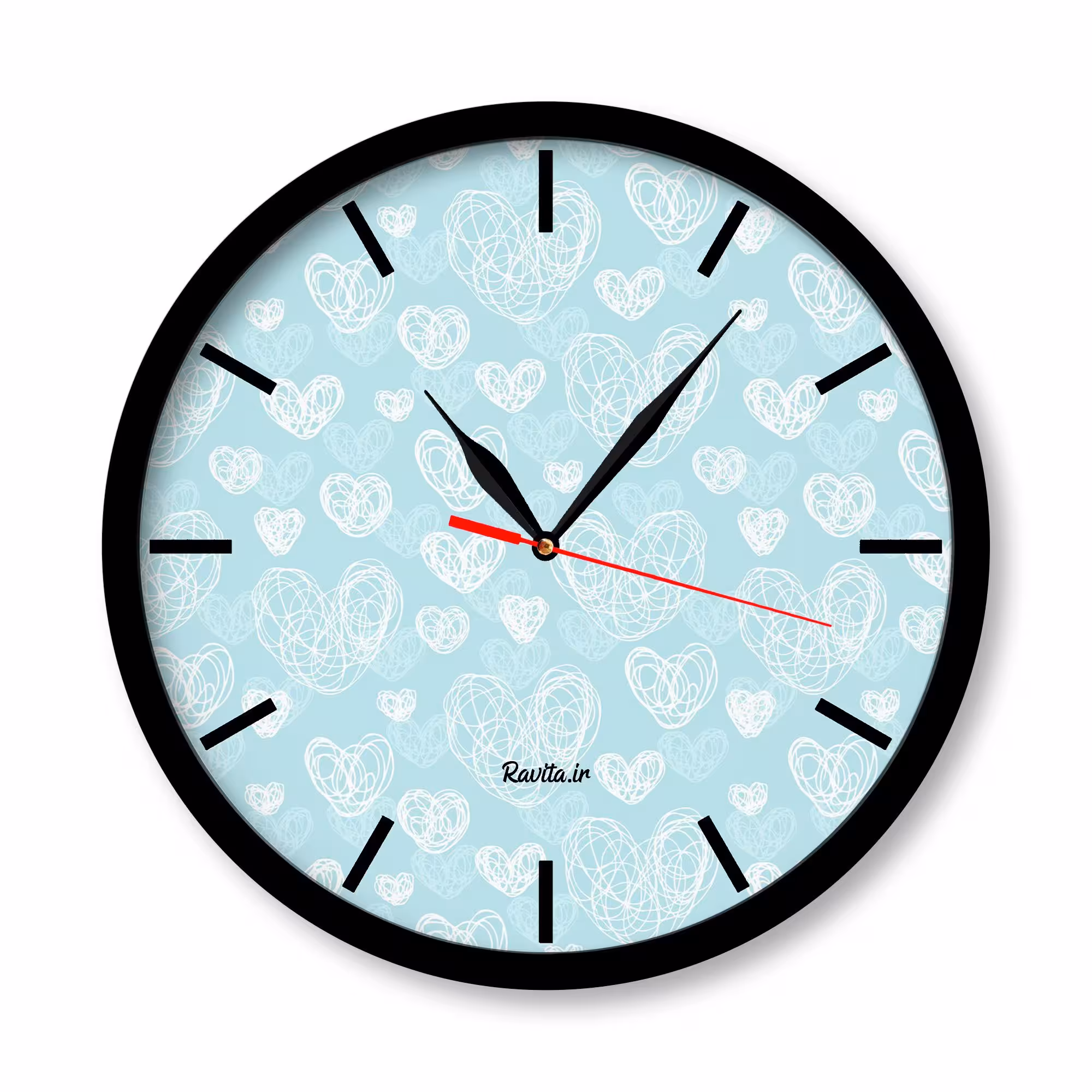 ساعت‌های دیواری راویتا طرح قلب 2218