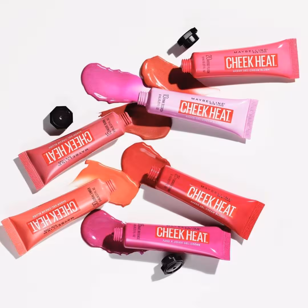 رژگونه مایع میبلین مدل Cheek Heat حجم 10 میل