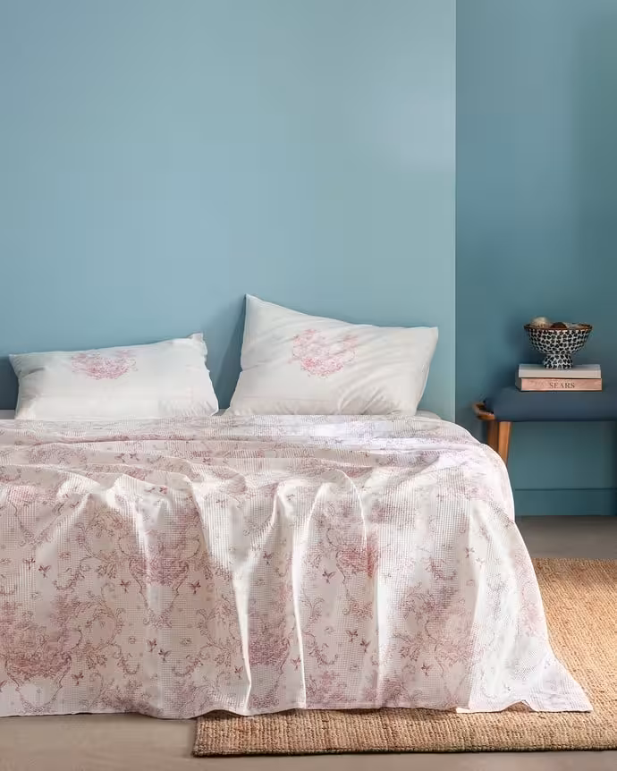 ست روانداز تابستانی مادام کوکو طرح Arlette دونفره 4 تکه