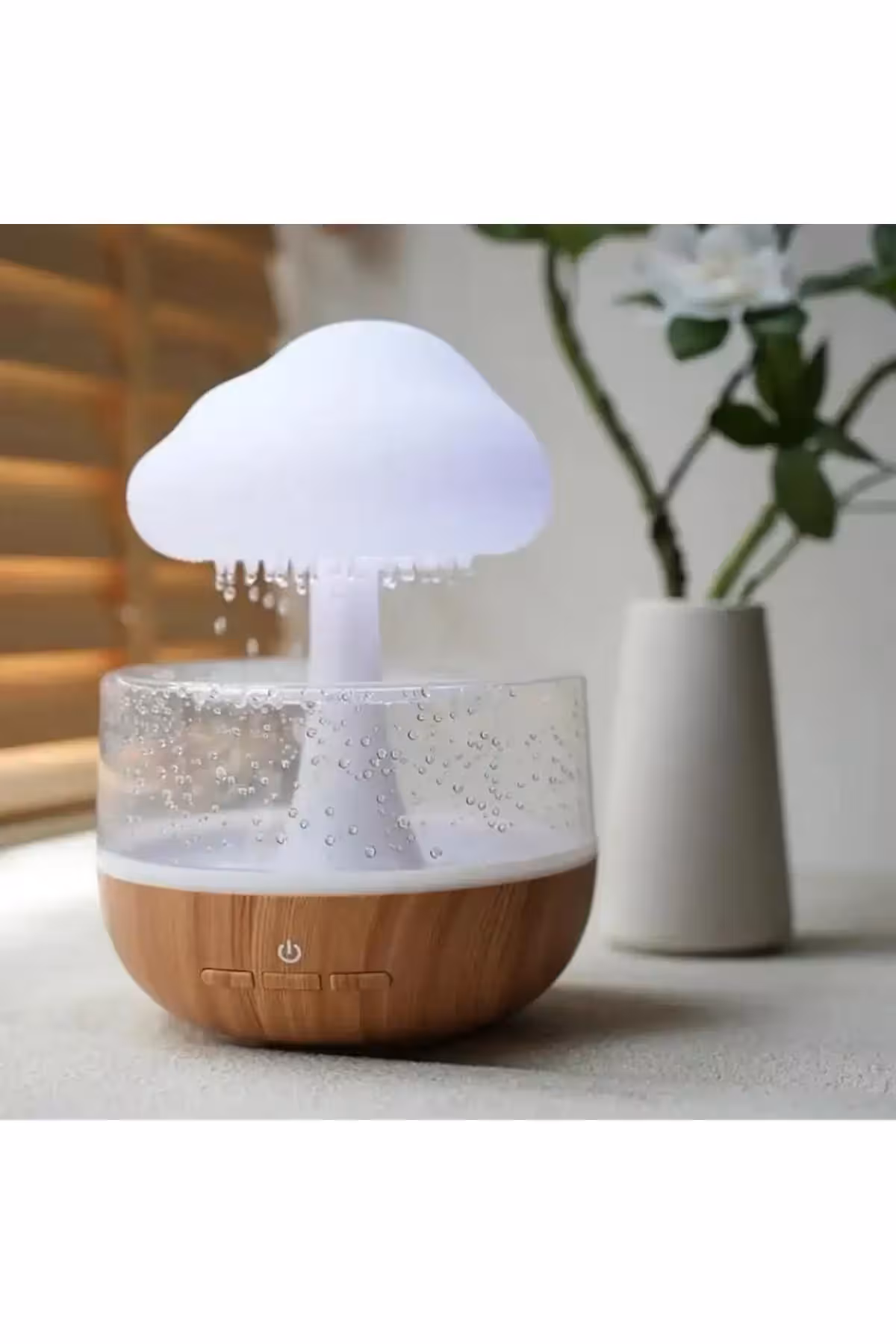 لامپ شب خلاقانه 7 رنگ ابر باران مرطوب‌کننده - 3979