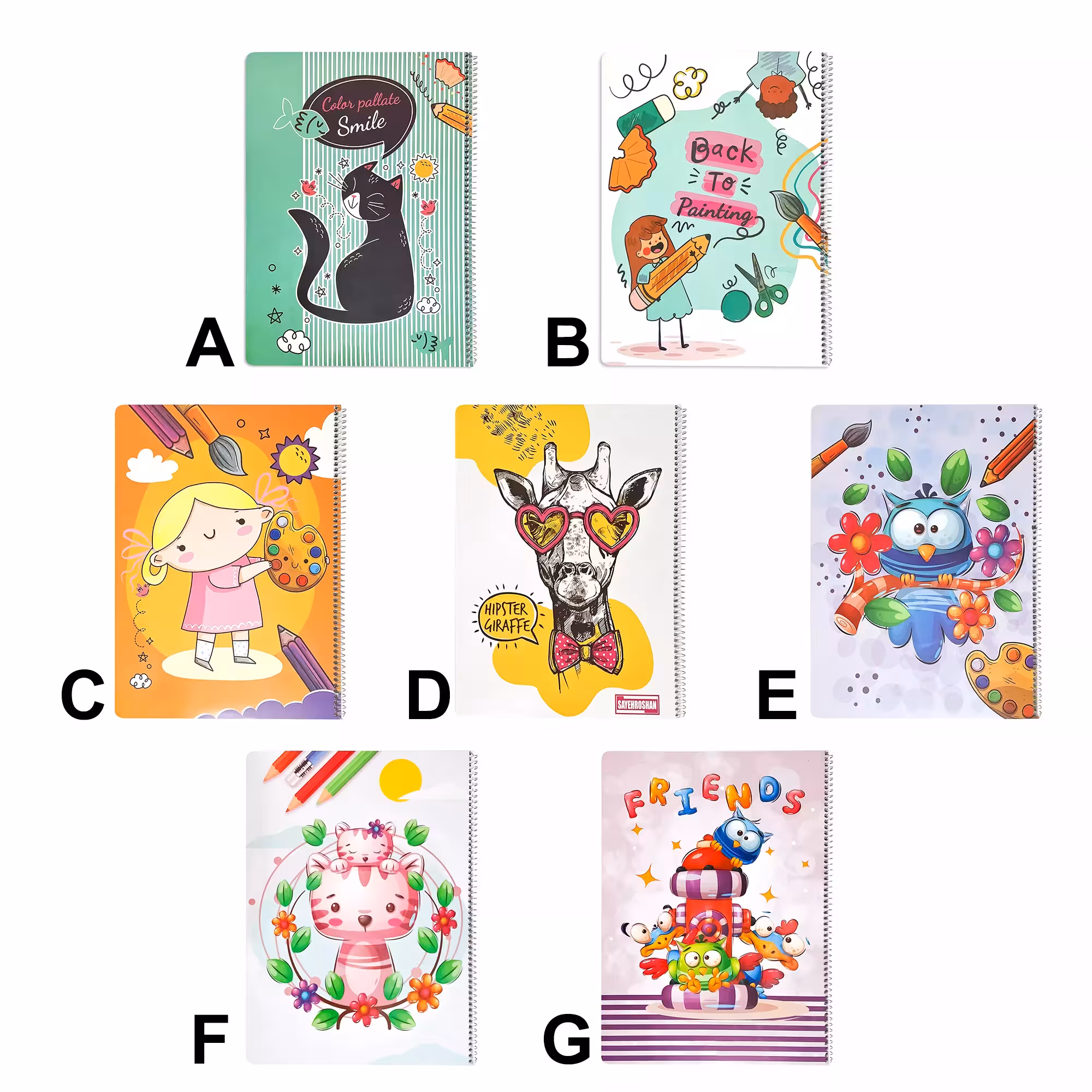 دفتر نقاشی فیلی 50 برگ کد 117008476