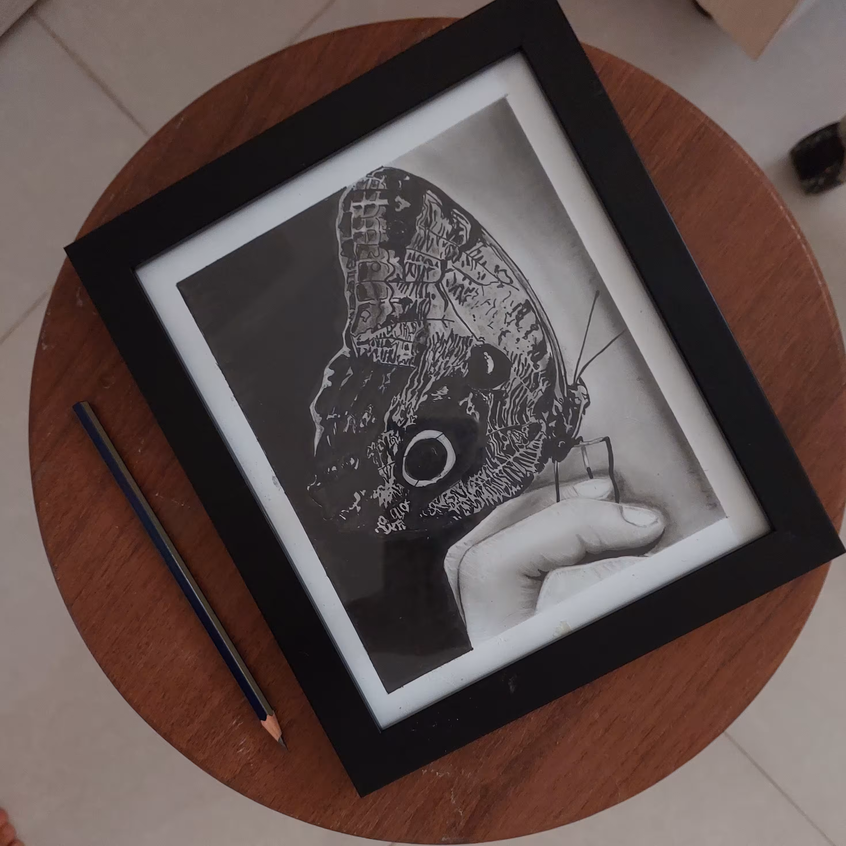 تابلو دکوراتیو  سیاه قلم 