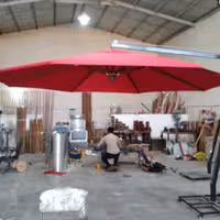 چتر سایبان پایه کنار هشت ضلعی قطر 3 متر  بازو فلزی بهشی