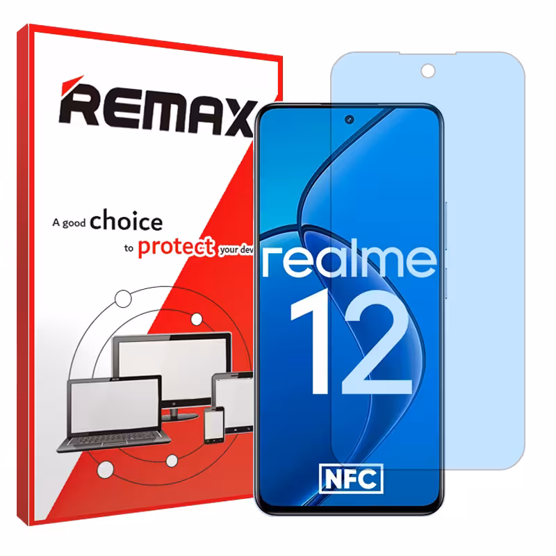 گلس ریلمی Realme 12 4G مدل هیدروژلی آنتی بلو برند ریمکس کد S