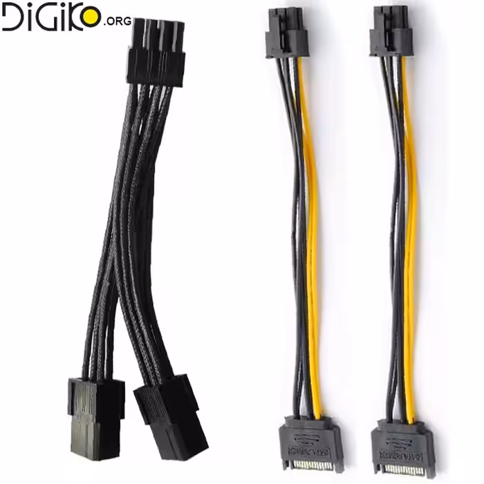 تبدیل برق 8 پین گرافیک به ساتا ترکیبی