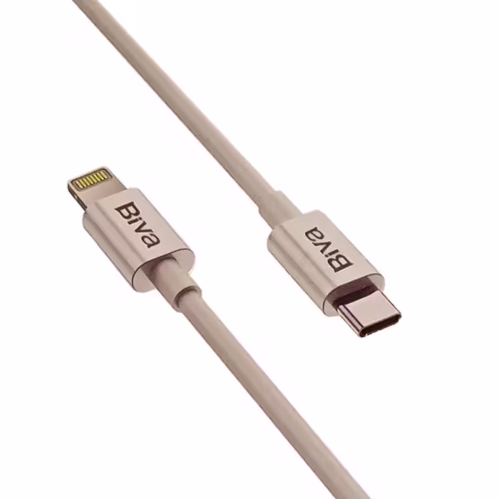 کابل فست شارژ Type-C به Lightning (آیفون) برند بیوا مدل C-13 طول 1.5 متر، 20 وات