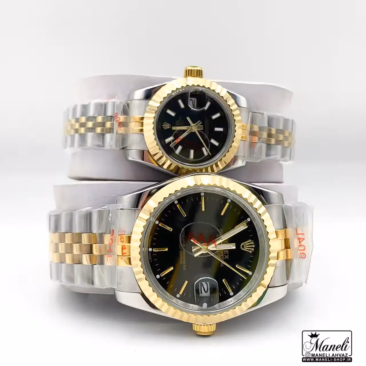 ساعت رولکس ست عروس و داماد صفحه مشکی 14030247