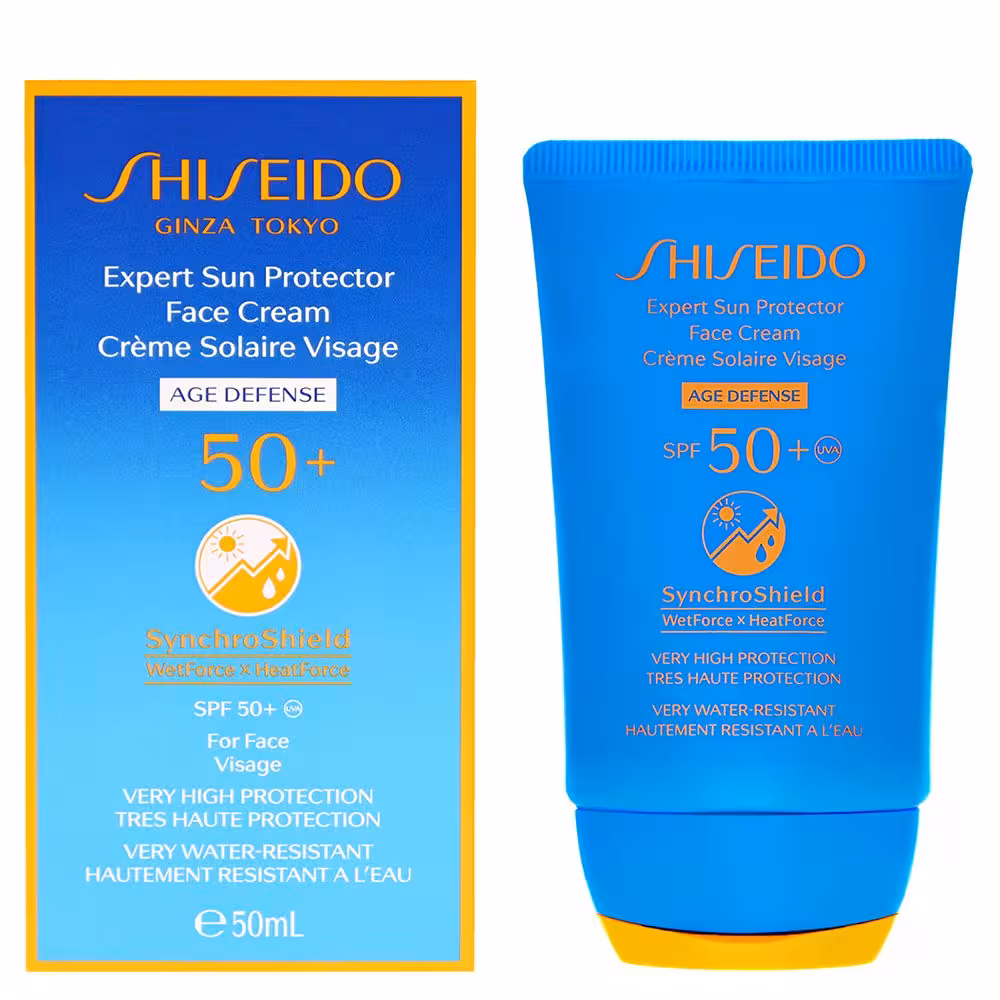 ضد آفتاب شیسیدو بی رنگ اصل | SHiseido EXPERT SUN PROTECTOR Face Cream 50ml SP50