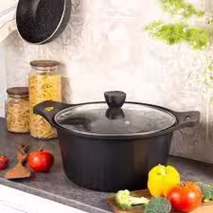 قابلمه تک سایز 28 مشکی ریور کد 3857B