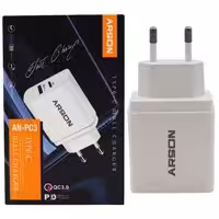 آداپتور شارژ 2 پورت فست 18W PD QC30 Arson AN-PC3