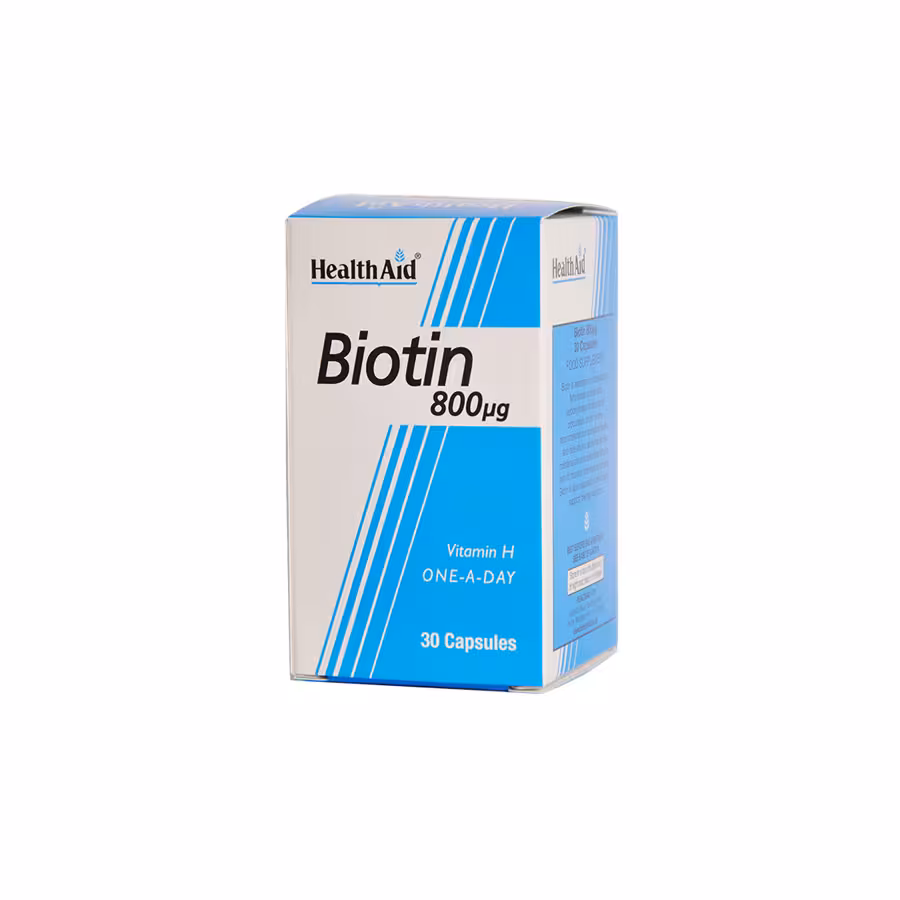 قرص بیوتین 800 میکروگرم هلث اید 30 عدد