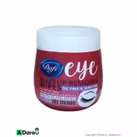 دستمال مرطوب پاک کننده آرایش دور چشم دافی 45 عددی Dafi