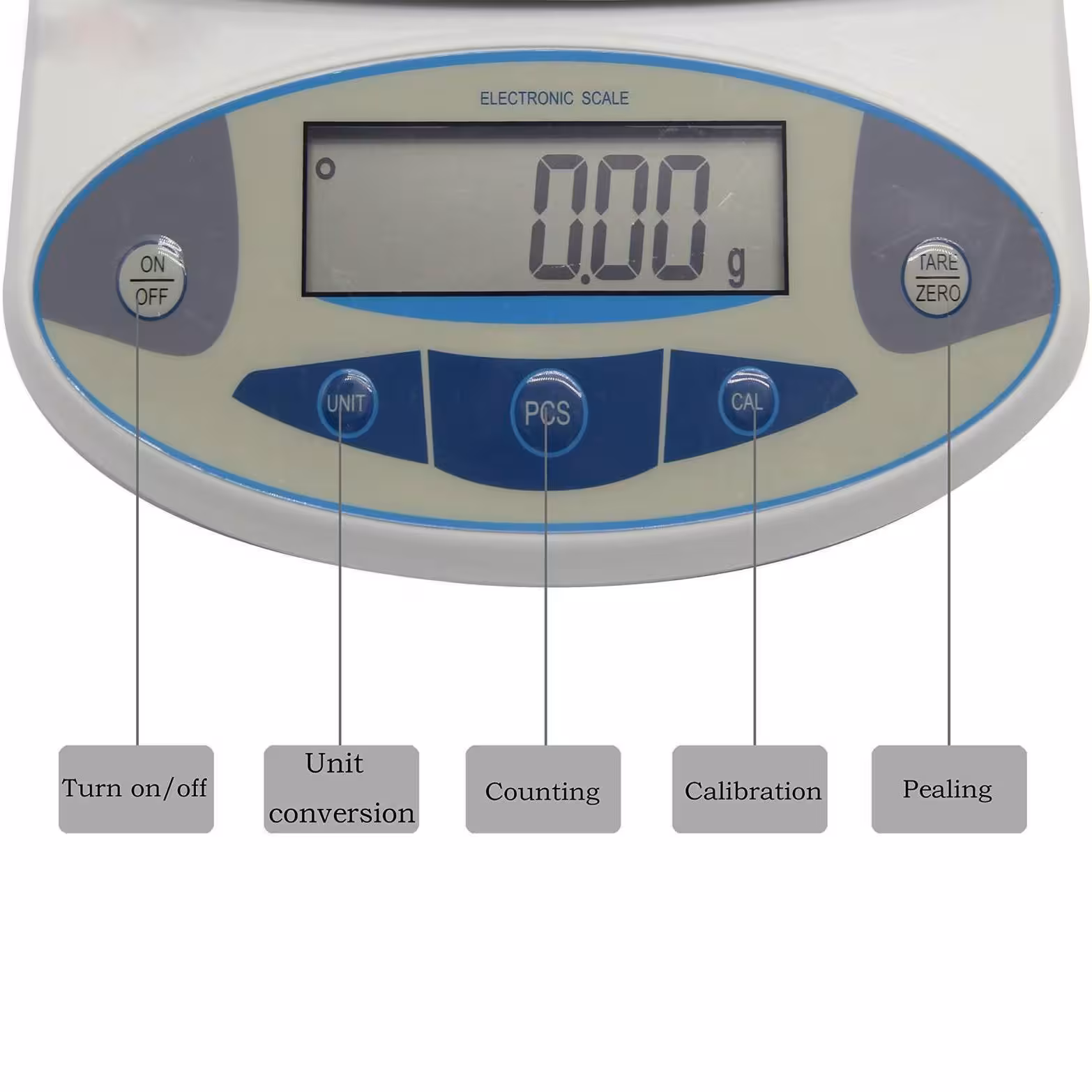 ترازو دو کیلویی الکترونیک بالانس برای طلا فروشی و ترازو آزمایشگاهی