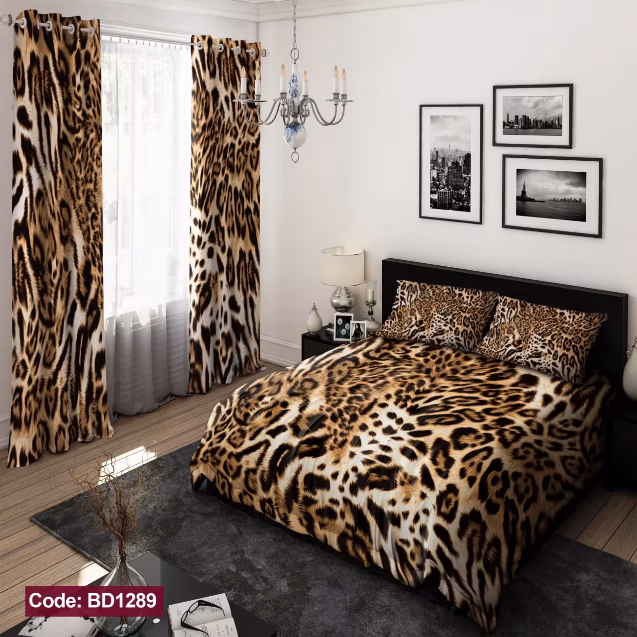 ست 6 تکه روتختی مخمل ضد لک ترک طرح بزرگسال کد 1289