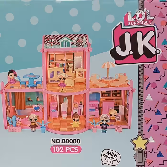 خانه عروسک لول سوپرایز 102 تکه LOL SUPRISE کد BB008