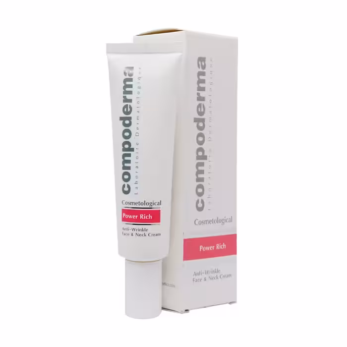 کرم ضد چروک پاور ریچ صورت و گردن کامپودرما 30 میلی لیتر ـ Compoderma Power Rich Anti Wrinkle Face And Neck Cream ـ کامپودرما
