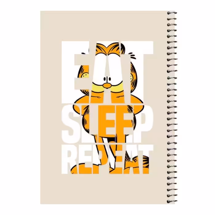 دفتر مشق 80 برگ اس جی مدل برنامه گارفیلد