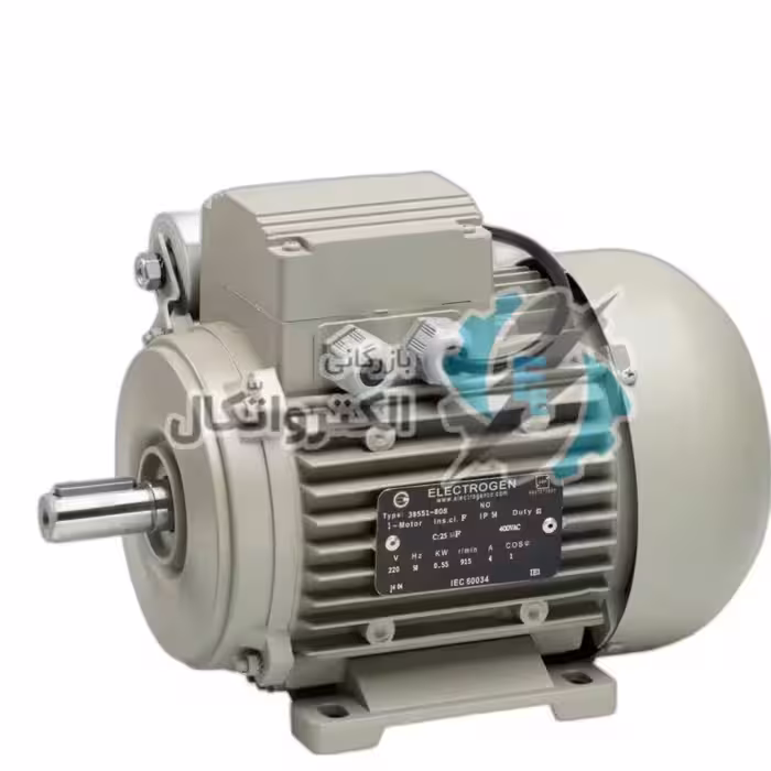 الکتروموتور تک فاز رله ای آلومینیومی 3000دور الکتروژن CR-1hp B3-80