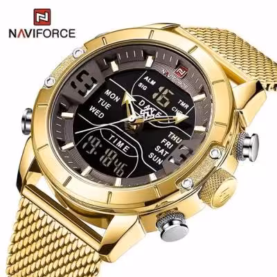 ساعت نیوی فورس مردانه سه زمانه Naviforce 9153 Gg
