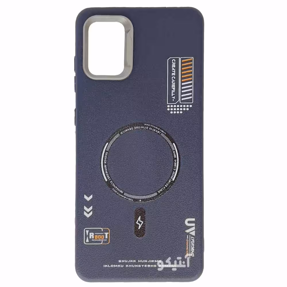 قاب TPU لنز متال طرح مگ سیف مناسب برای Samsung A31-رنگ سرمه ای