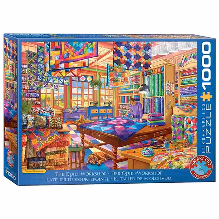 پازل 1000 تکه یوروگرافیکس Eurographics طرح کارگاه لحاف