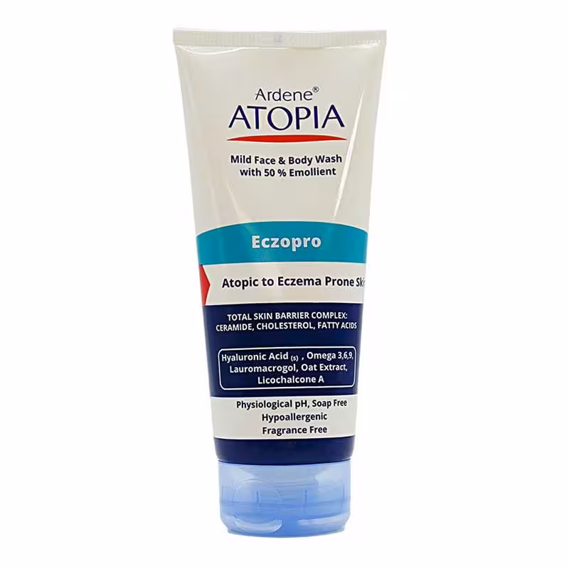 لوسیون شوینده بسیار ملایم صورت و بدن آتوپیا آردن {مدل اگزو پرو Eczopro } 200ml