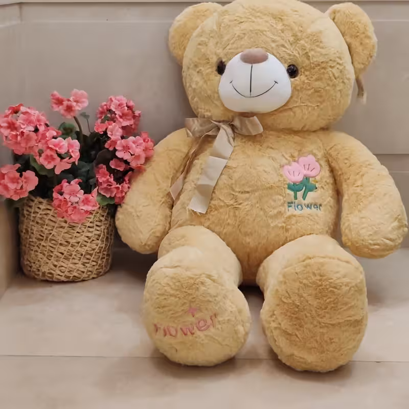 عروسک خرس بزرگ پولیشی وارداتیflower