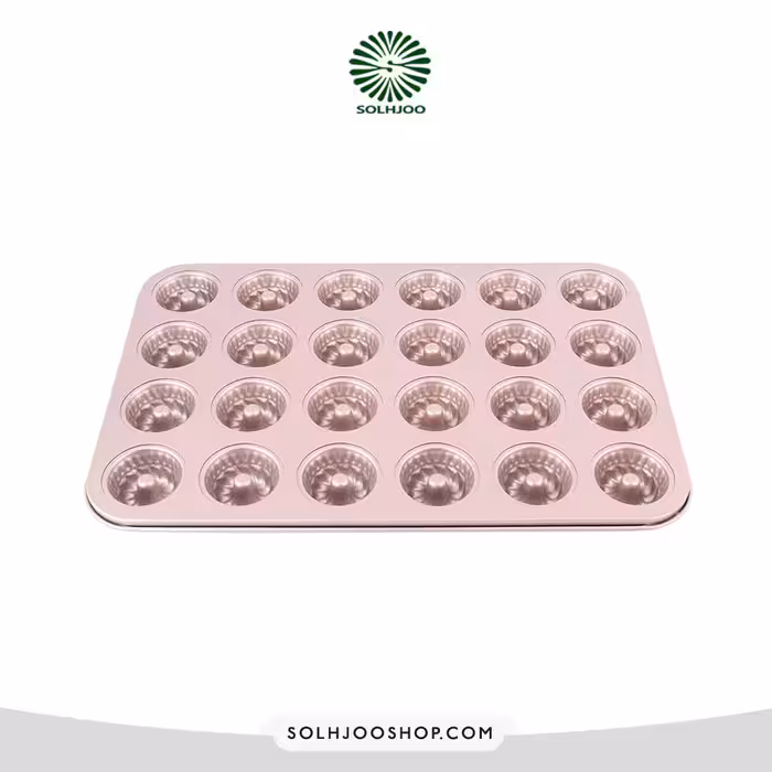 قالب تفلون مینی پیچ شیفون طلایی 24 خانه