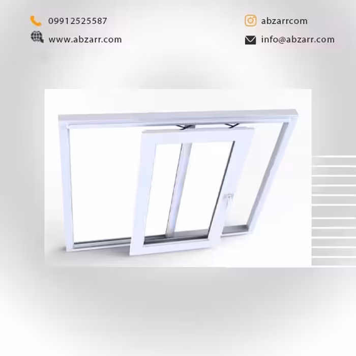 پنجره UPVC اندازه 1/5 در 1/8 (( اقساط یک ساله ))
