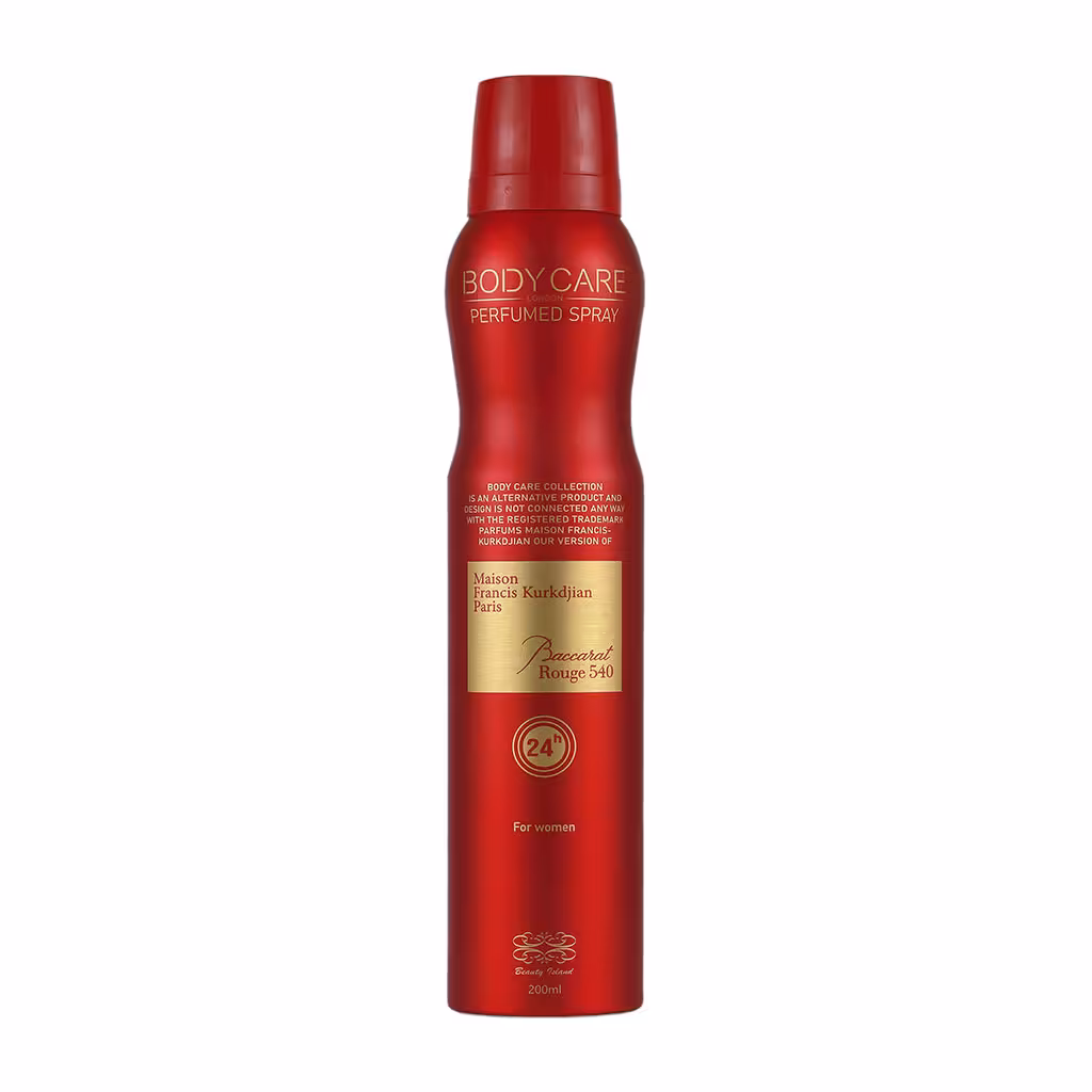 اسپری عطر زنانه باکارات رژ 540 بادی کر 200میلی لیتر | Body Care Baccarat Rouge 540 Perfumed Spray For Women