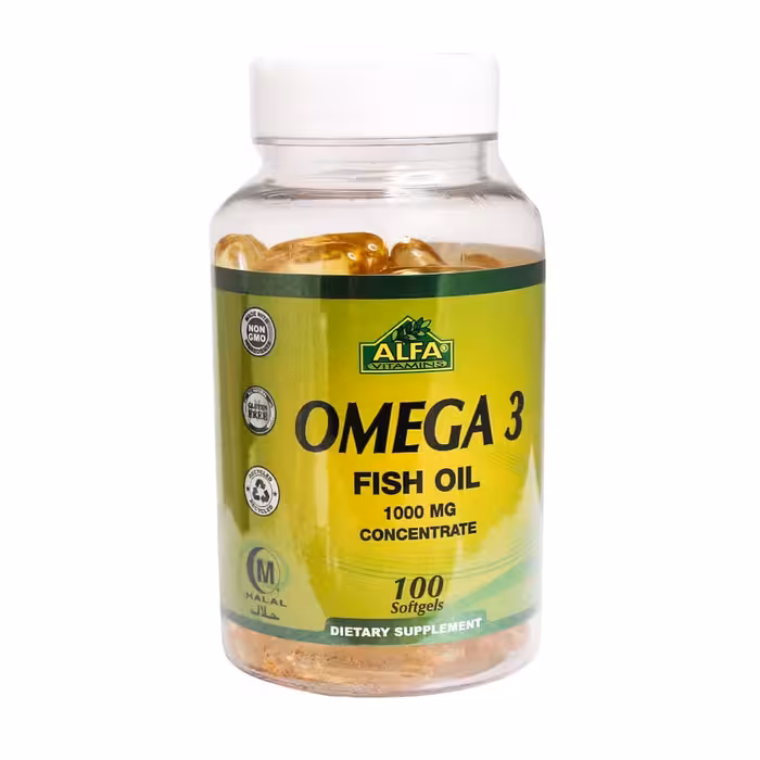 سافت ژل امگا 3 آلفا ویتامینز 1000 میلی گرم