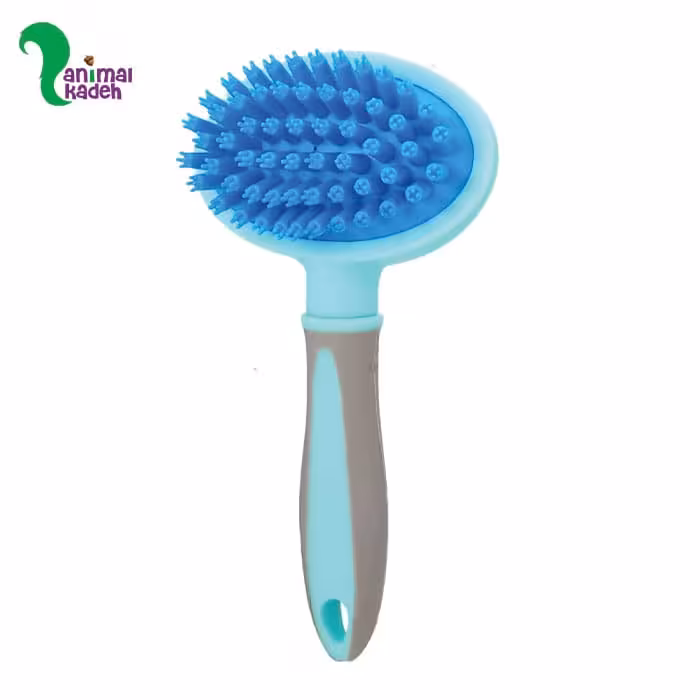 برس حمام و ماساژور دسته دار مخصوص سگ و گربه