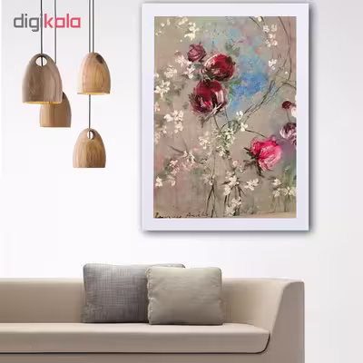 تابلو گالری استاربوی طرح گل مدل هنری L58
