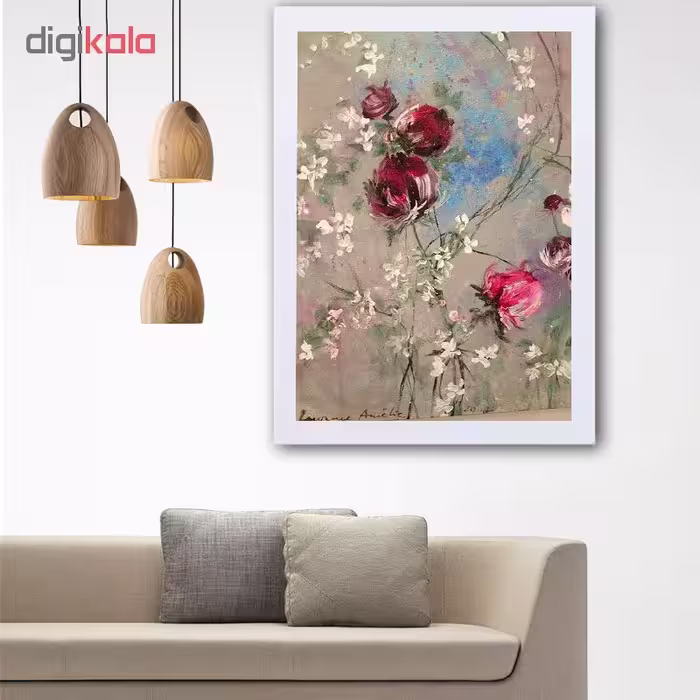 تابلو گالری استاربوی طرح گل مدل هنری L58