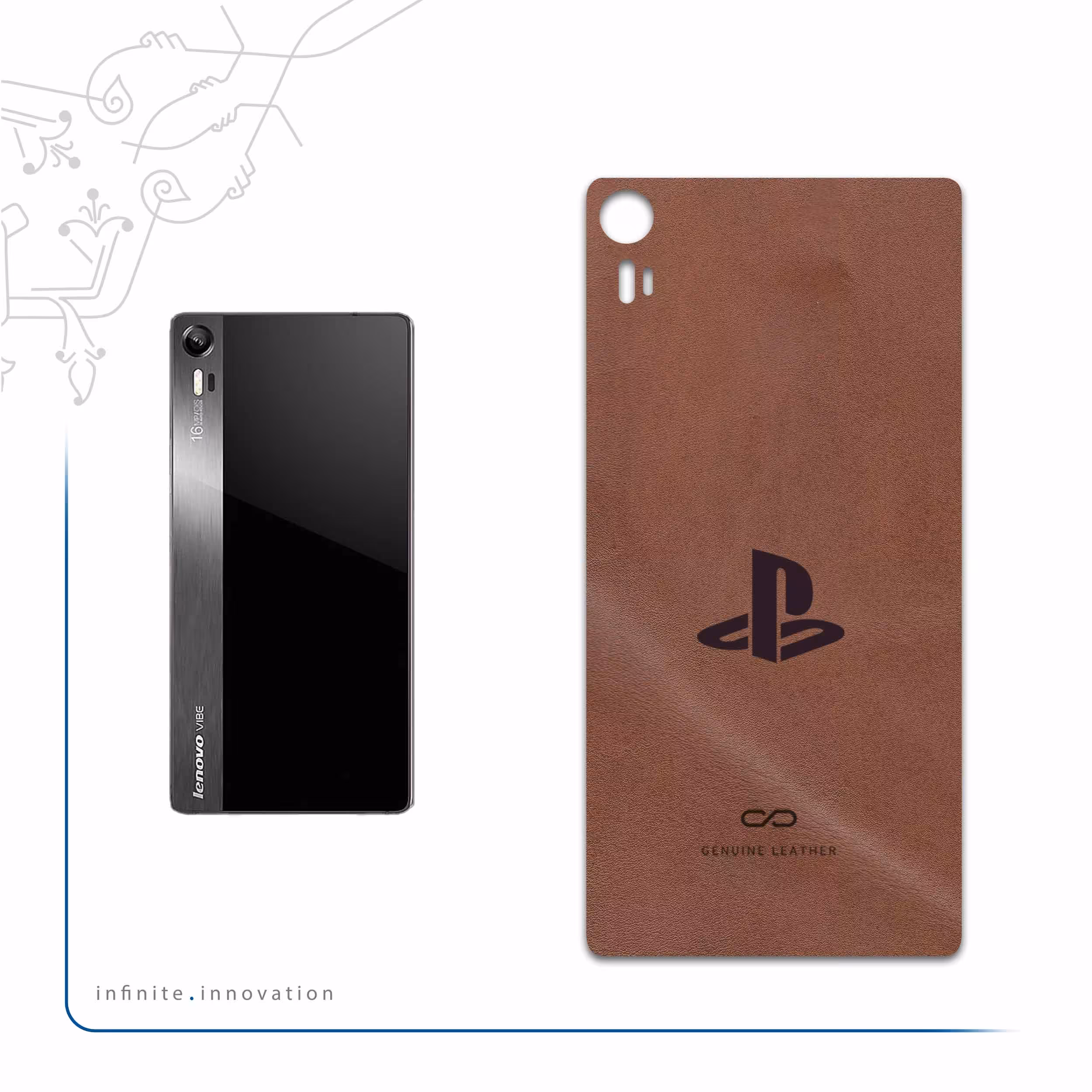 برچسب پوششی ماهوت مدل MNL-PS مناسب برای گوشی موبایل لنوو Vibe Shot