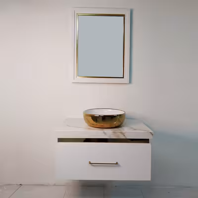 ست کابینت و روشویی مدل النا کد 01 به همراه آینه