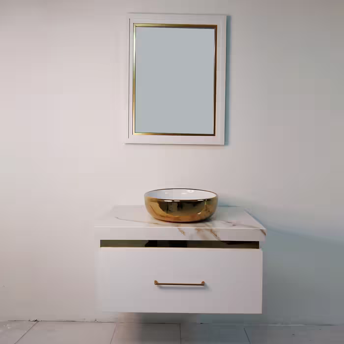 ست کابینت و روشویی مدل النا کد 01 به همراه آینه