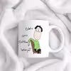ماگ حس آمیزی طرح آدم حسابی مدل عباس 