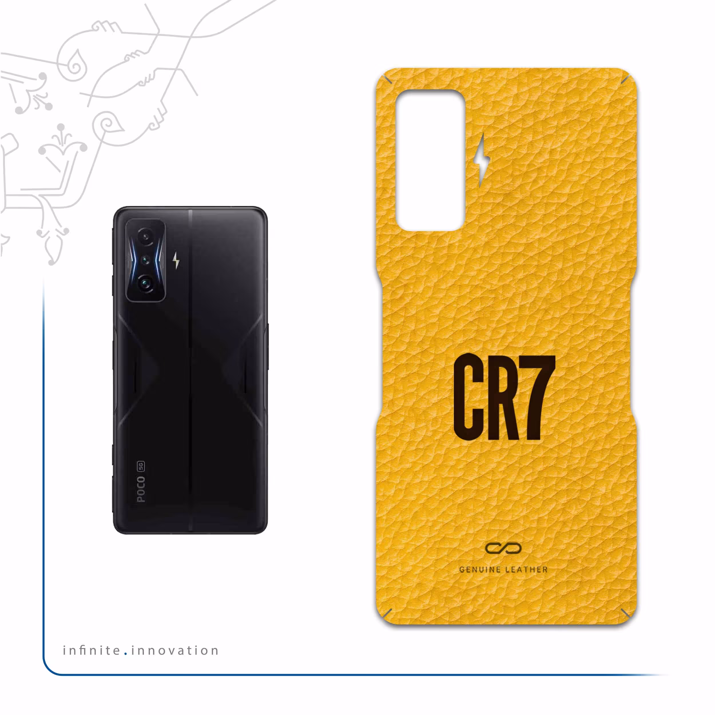 برچسب پوششی ماهوت مدل ML-CR7 مناسب برای گوشی موبایل شیائومی Poco F4 GT 5G