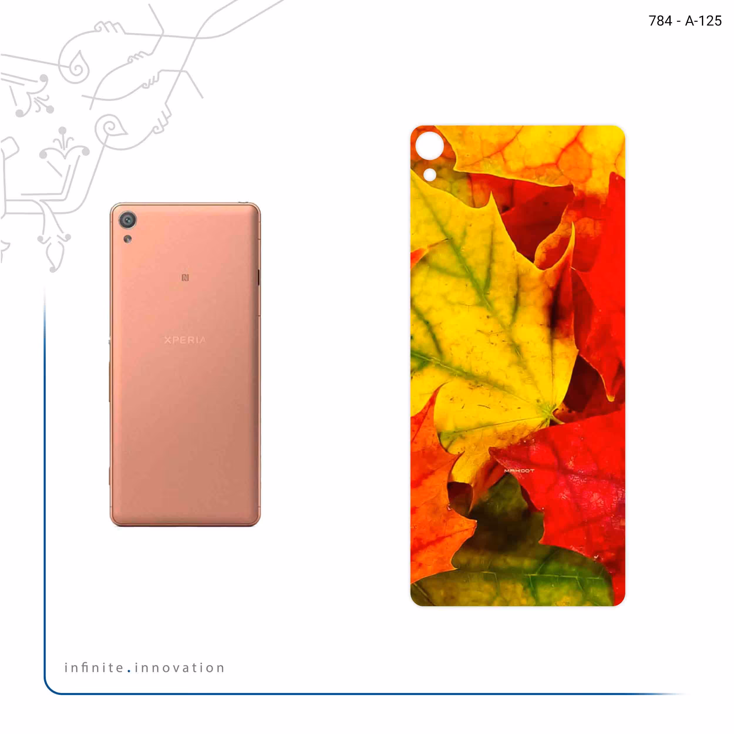 برچسب پوششی ماهوت مدل Fall Season مناسب برای گوشی موبایل سونی Xperia XA