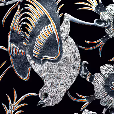 تابلو قلمزنی مدل پدیده هنری کد Magnificent-Art75Octagonal