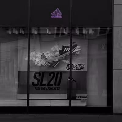 چراغ دیواری نئون دیزاین طرح PR