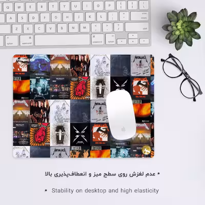 ماوس پد هومرو مدل A6124 طرح متالیکا