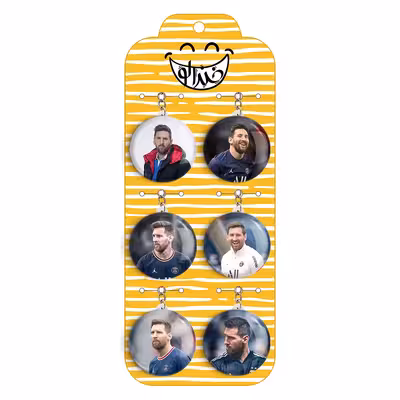 جاکلیدی خندالو مدل لیونل مسی کد 667B مجموعه 6 عددی