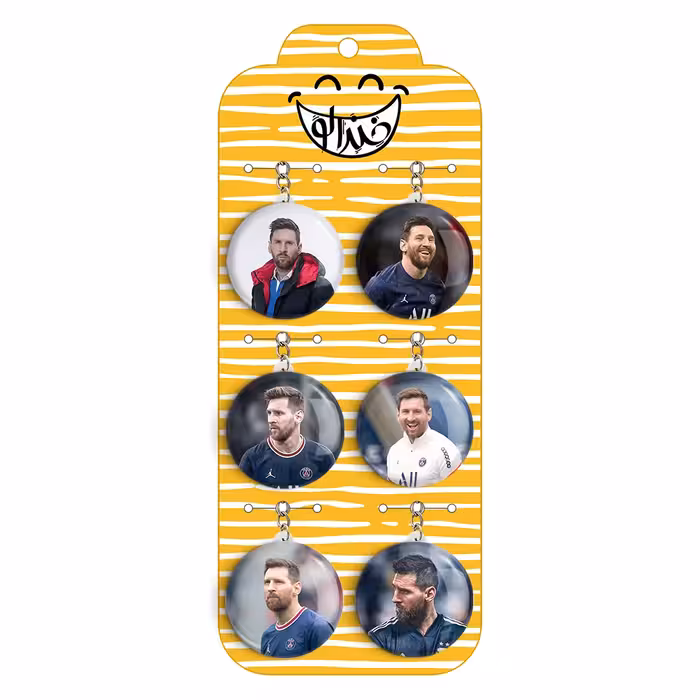 جاکلیدی خندالو مدل لیونل مسی کد 667B مجموعه 6 عددی