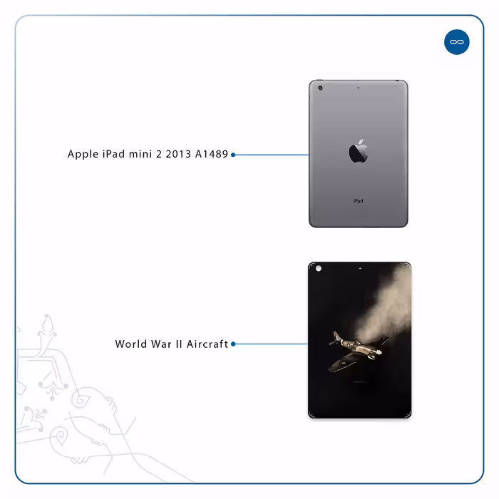 برچسب پوششی ماهوت مدل World War II Aircraft مناسب برای تبلت اپل iPad mini 2 2013 A1489