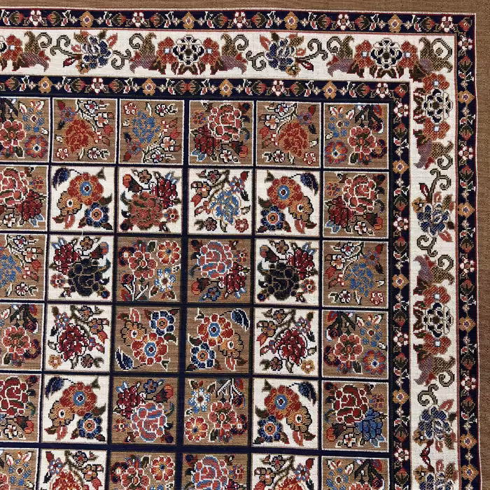 گلیم ماشینی جزیره طرح گلنوش مدل BE-8-V0