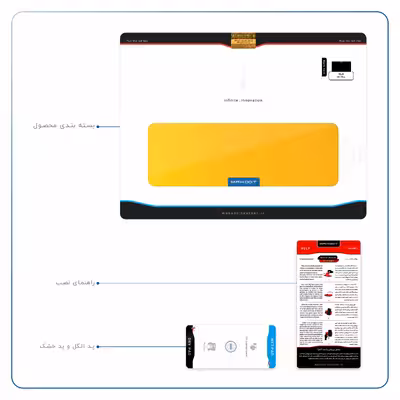 برچسب پوششی ماهوت مدل Matte-Deep-Mustard مناسب برای تبلت جی ال ایکس W11 Plus