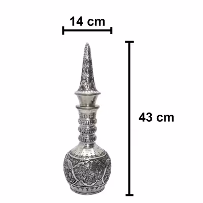 تنگ قلمزنی مدل نیزه ای طرح گل و مرغ کد 43 بسته 2 عددی