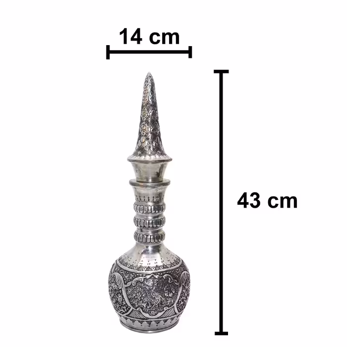 تنگ قلمزنی مدل نیزه ای طرح گل و مرغ کد 43 بسته 2 عددی